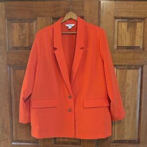 Old Navy Orange Single-Button Blazer